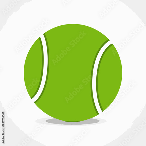 Tennis Ball Isolated on White Background.