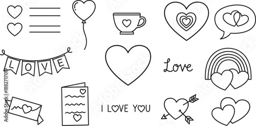 Valentines Day Vector Art. Featuring heart, love and romance
