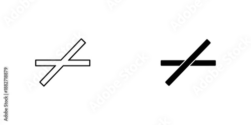 Simple Line Cross Symbols