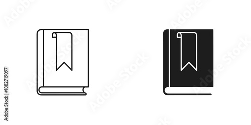 Open Book with Bookmark