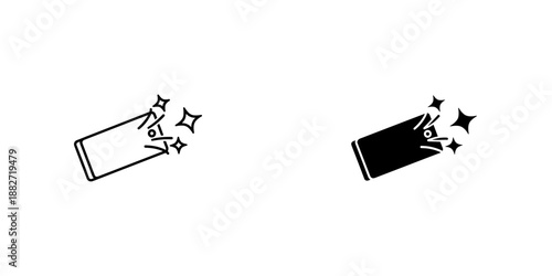 Magical Wand with Stars Flying Out