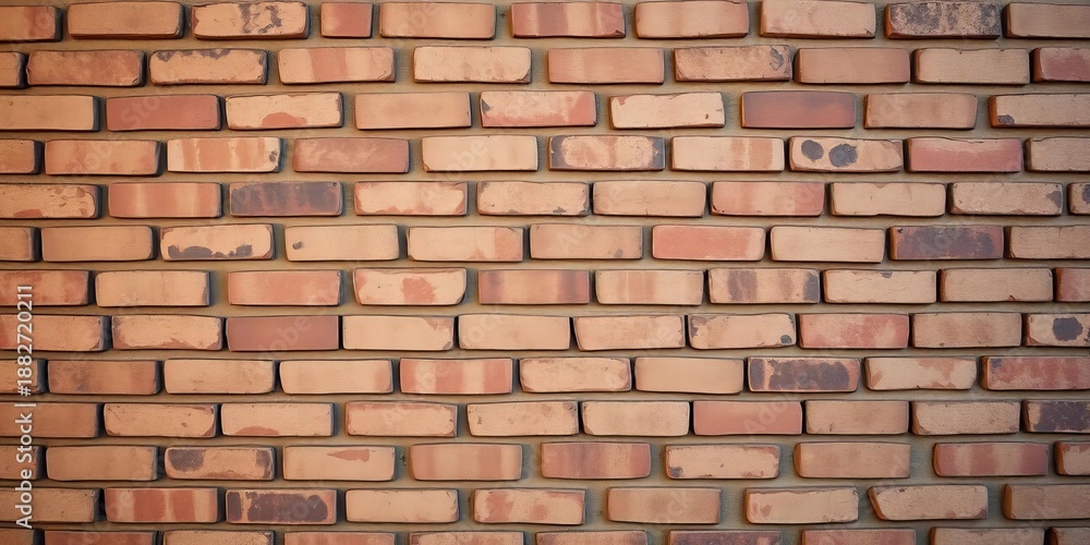 Obraz premium Rough, textured brick wall background in muted tones, stone, detail