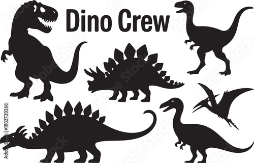 Dinosaur Silhouettes Collection Vector Set

Prehistoric Dinosaurs Black Silhouette Illustration

Dino Adventures Silhouette Pack Design