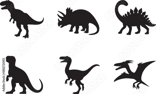 Dinosaur Silhouettes Collection Vector Set

Prehistoric Dinosaurs Black Silhouette Illustration

Dino Adventures Silhouette Pack Design
