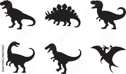 Dinosaur Silhouettes Collection Vector Set

Prehistoric Dinosaurs Black Silhouette Illustration

Dino Adventures Silhouette Pack Design