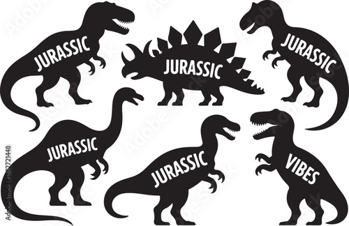 Dinosaur Silhouettes Collection Vector Set

Prehistoric Dinosaurs Black Silhouette Illustration

Dino Adventures Silhouette Pack Design