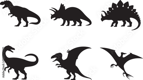 Dinosaur Silhouettes Collection Vector Set

Prehistoric Dinosaurs Black Silhouette Illustration

Dino Adventures Silhouette Pack Design