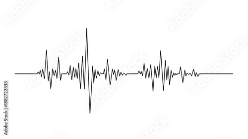 Sound wave visualization illustrating audio signal processing technology in modern digital media