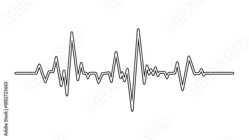 Audio waveform graph, sound wave visualization, and digital signal processing