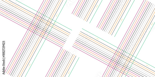 Abstract Geometric Line Pattern Background with Colorful Vertical, Diagonal, and Crossed Stripes in Soft Pastel and Vibrant Tones, Modern Minimal Linear Texture for Digital Design, Wallpaper, Branding