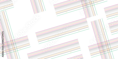 Abstract Geometric Line Pattern Background with Colorful Vertical, Diagonal, and Crossed Stripes in Soft Pastel and Vibrant Tones, Modern Minimal Linear Texture for Digital Design, Wallpaper, Branding
