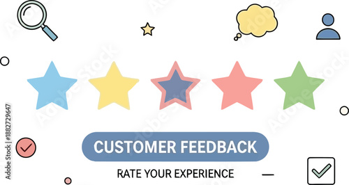 Customer Feedback Icons and Rating Symbols for Evaluating Service Experiences
