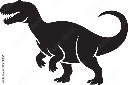 Tyrannosaurus Rex Silhouette Vector Illustration

Fierce T-Rex Dinosaur Black Silhouette Design

Prehistoric Tyrannosaurus Rex Icon Illustration