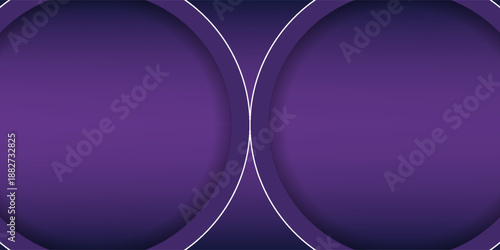 Abstract vector glowing concentric circles on a purple gradient background. with a modern concept style