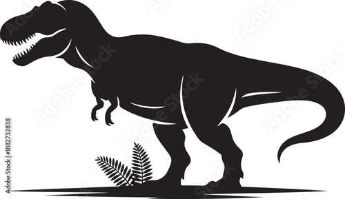 Tyrannosaurus Rex Silhouette Vector Illustration

Fierce T-Rex Dinosaur Black Silhouette Design

Prehistoric Tyrannosaurus Rex Icon Illustration
