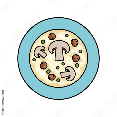 Abstract Symbol with Arrows and Dots