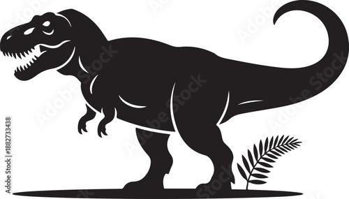Tyrannosaurus Rex Silhouette Vector Illustration

Fierce T-Rex Dinosaur Black Silhouette Design

Prehistoric Tyrannosaurus Rex Icon Illustration