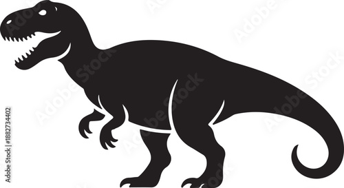 Tyrannosaurus Rex Silhouette Vector Illustration

Fierce T-Rex Dinosaur Black Silhouette Design

Prehistoric Tyrannosaurus Rex Icon Illustration