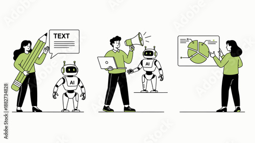 AI Technology Assisting People in Business Tasks: Writing, Marketing, and Data Analysis