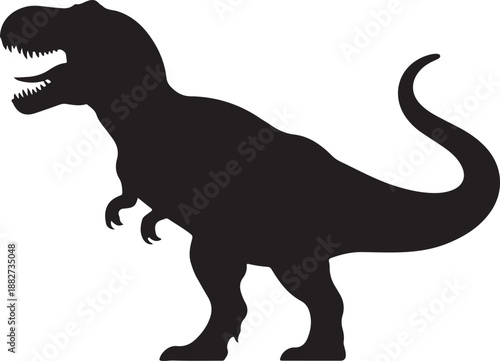 Tyrannosaurus Rex Silhouette Vector Illustration

Fierce T-Rex Dinosaur Black Silhouette Design

Prehistoric Tyrannosaurus Rex Icon Illustration