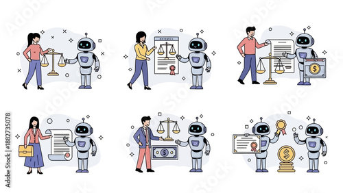 Robots Assisting Humans with Legal Matters and Financial Transactions