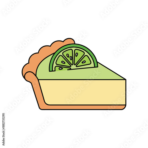 Delicious Lemon Pie Slice