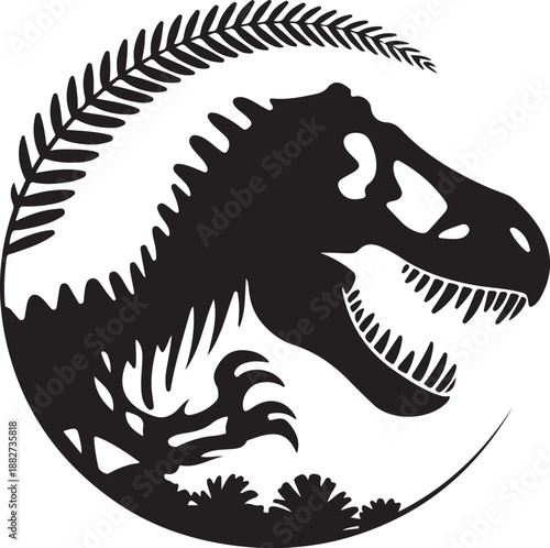 Tyrannosaurus Rex Silhouette Vector Illustration

Fierce T-Rex Dinosaur Black Silhouette Design

Prehistoric Tyrannosaurus Rex Icon Illustration