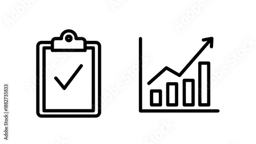 Outline icons for app configuration and feature toggle, representing software settings and activation controls.