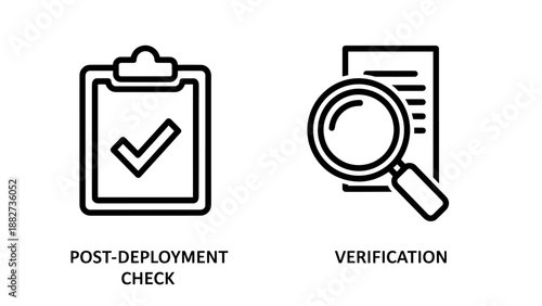 Board report and executive summary icons representing financial analysis, data visualization, and document review.