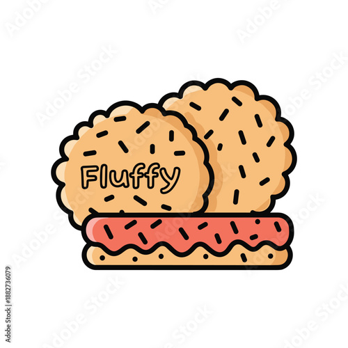 Delicious Fluffy Pancakes with Strawberry Sauce