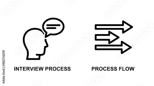 Employee and Staff Recognition Icons: Trophy with Star and Person Silhouette with Star