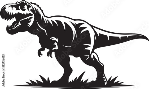 Tyrannosaurus Rex Silhouette Vector Illustration

Fierce T-Rex Dinosaur Black Silhouette Design

Prehistoric Tyrannosaurus Rex Icon Illustration