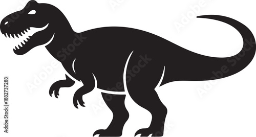 Tyrannosaurus Rex Silhouette Vector Illustration

Fierce T-Rex Dinosaur Black Silhouette Design

Prehistoric Tyrannosaurus Rex Icon Illustration