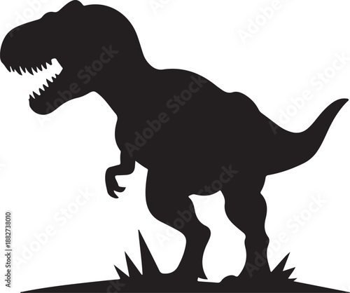 Tyrannosaurus Rex Silhouette Vector Illustration

Fierce T-Rex Dinosaur Black Silhouette Design

Prehistoric Tyrannosaurus Rex Icon Illustration