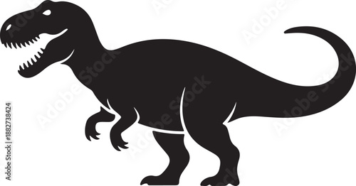 Tyrannosaurus Rex Silhouette Vector Illustration

Fierce T-Rex Dinosaur Black Silhouette Design

Prehistoric Tyrannosaurus Rex Icon Illustration