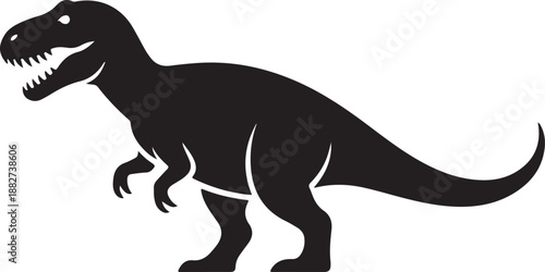 Tyrannosaurus Rex Silhouette Vector Illustration

Fierce T-Rex Dinosaur Black Silhouette Design

Prehistoric Tyrannosaurus Rex Icon Illustration