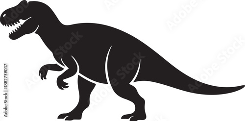 Tyrannosaurus Rex Silhouette Vector Illustration

Fierce T-Rex Dinosaur Black Silhouette Design

Prehistoric Tyrannosaurus Rex Icon Illustration