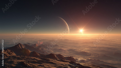 The planetary landscapes of star clouds in the universe