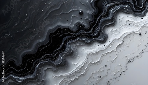 Elegant dark grey black grainy abstract background with luxury liquid gradients and subtle texture