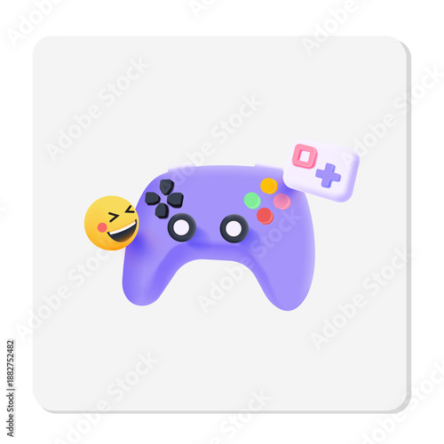 Video game controller icon isolated on white background