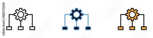 Data management icon vector. System configuration and process management symbol. vector illustration.