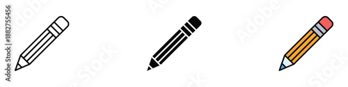 Pencil icon vector. editing, writing, drawing symbol. vector illustration.