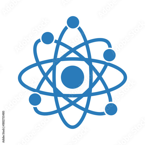 An Atom Icon Vector Illustration