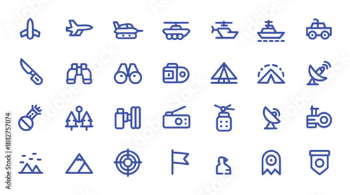 Vector line icon set for contact lens care and eye health. Includes symbols for lenses, cleaning, solution, eye exam, and vision. Simple black outline design.