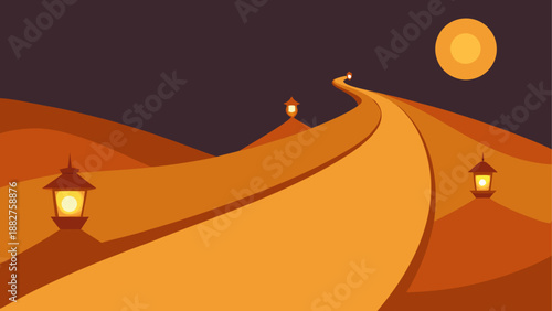 Journey through the desert night