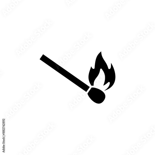 Match stick vector illustration icon template