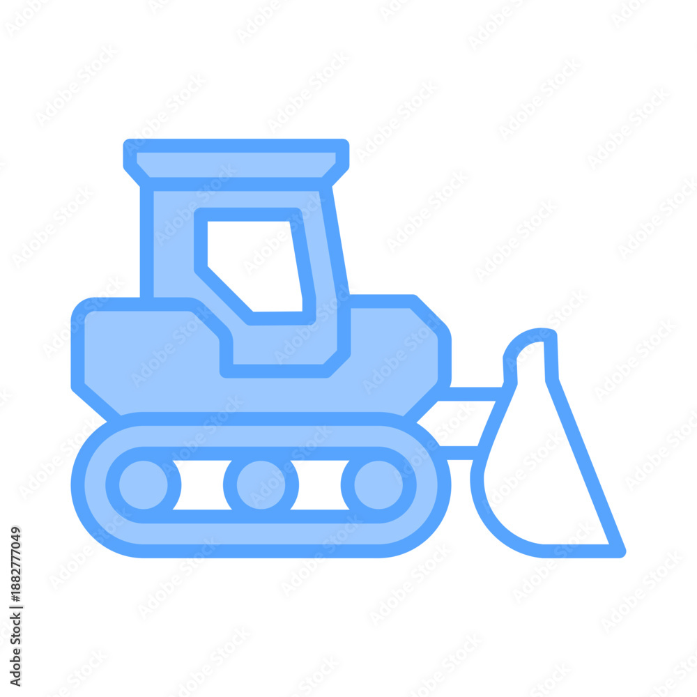 Obraz premium Bulldozer Icon