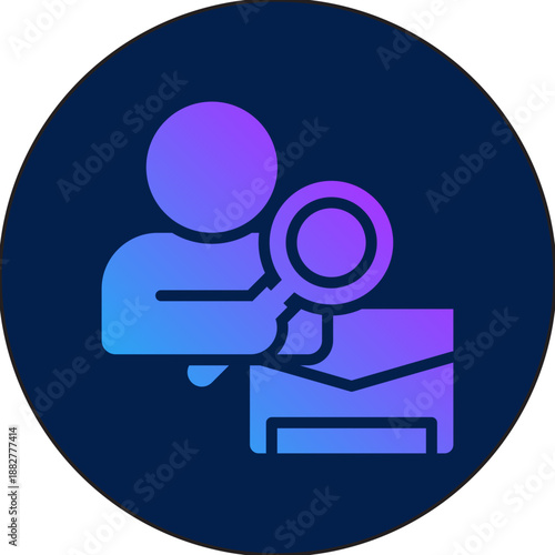 Job seeker icon for employment, business, website, application, printing, document, poster design, etc