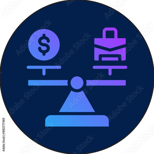 Job stability icon for employment, business, website, application, printing, document, poster design, etc