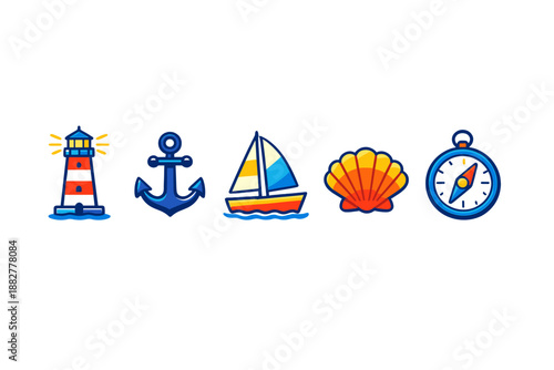 Nautical Icons Set